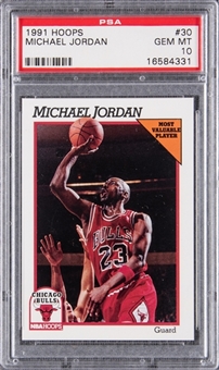 1991/92 Hoops #30 Michael Jordan - PSA GEM MT 10